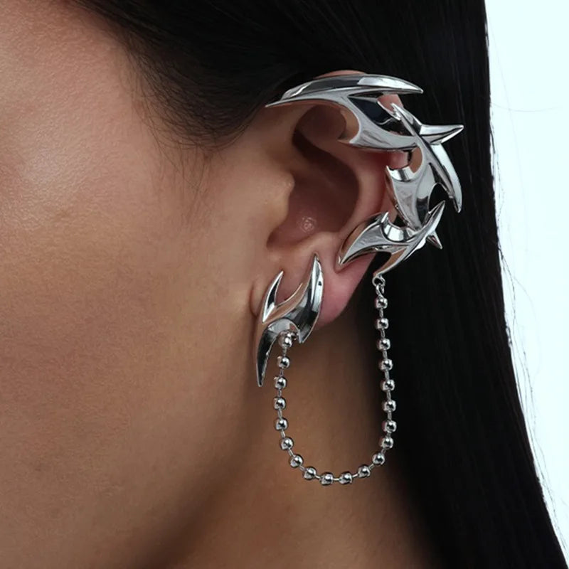 Boucle d'Oreille Manchette Punk