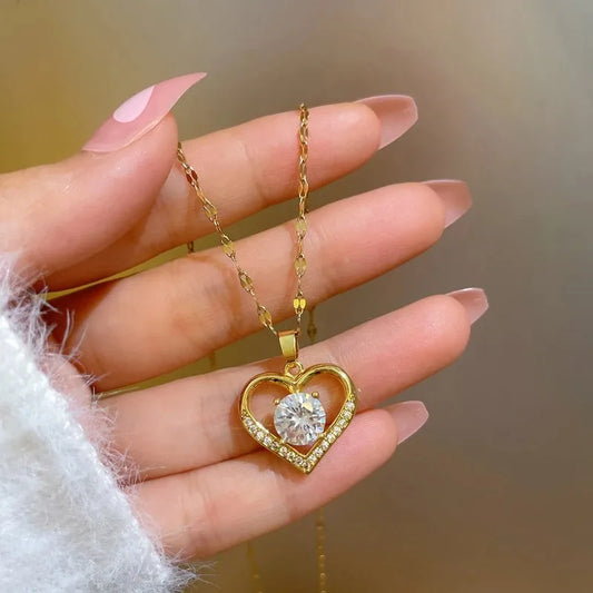 Collier Cœur Scintillant