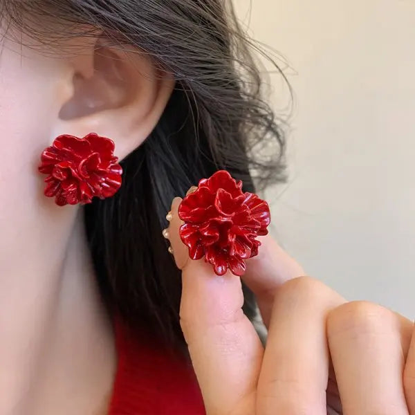Boucles d'Oreilles Fantaisie Florales & Élégance