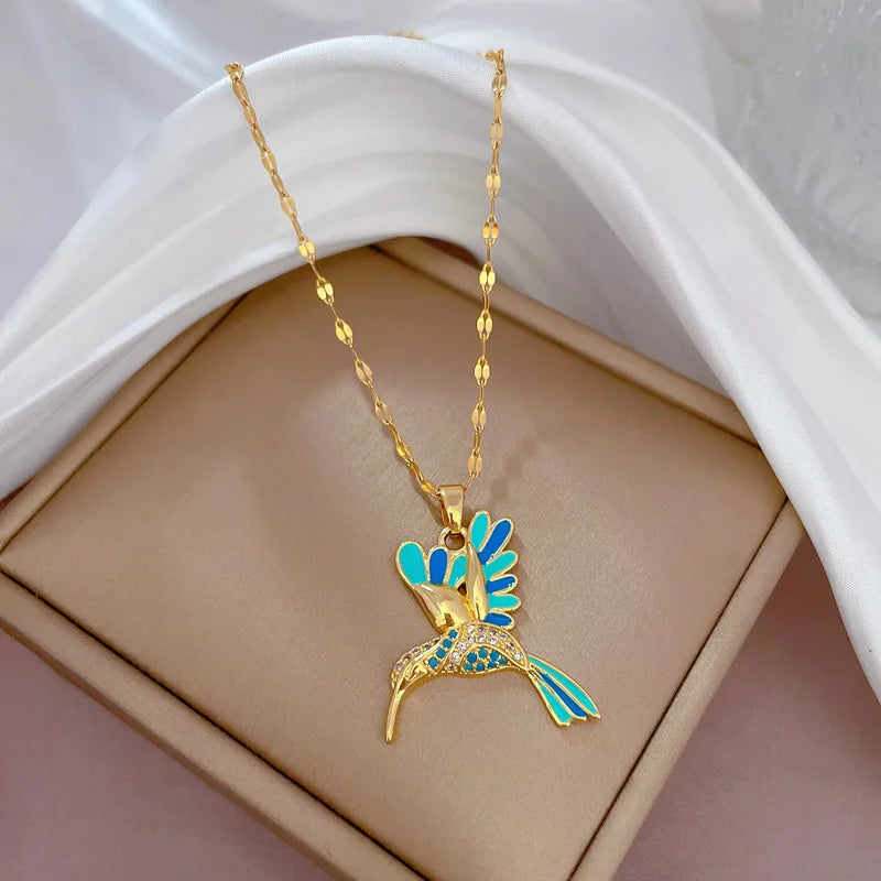 Collier Pendentif Motif Doré