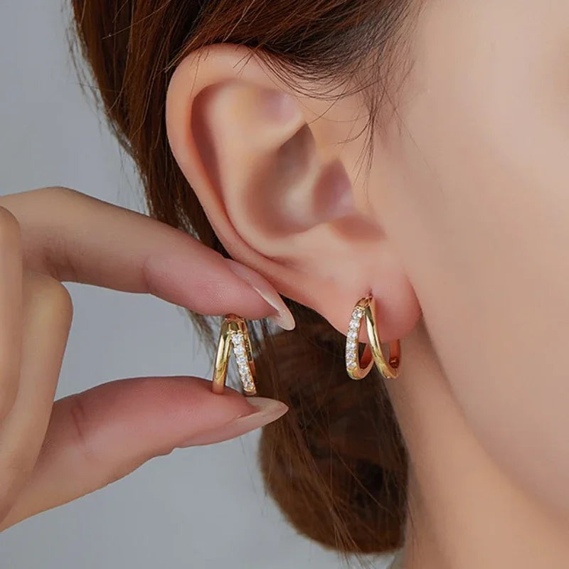 Boucles d'Oreilles Créoles & Torsadées