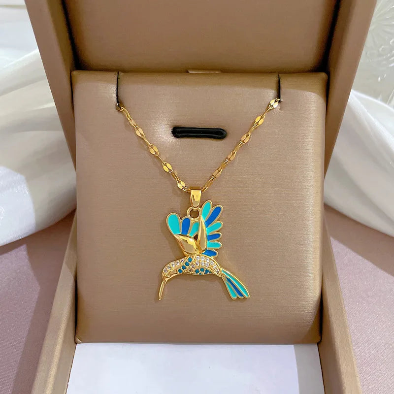 Collier Pendentif Motif Doré