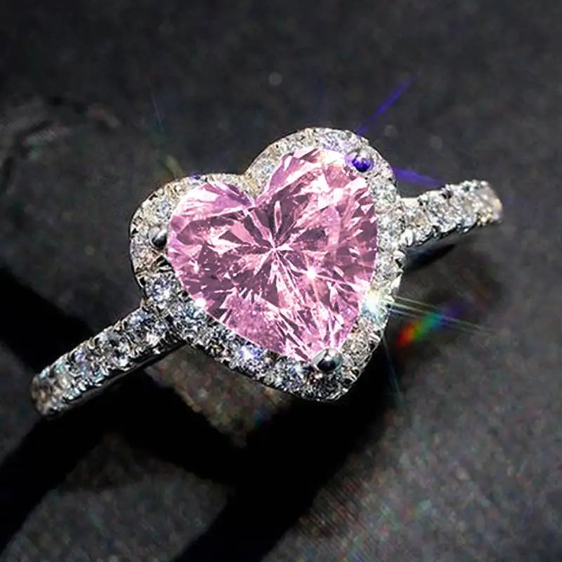 Bague de Fiançailles Cœur Éblouissant