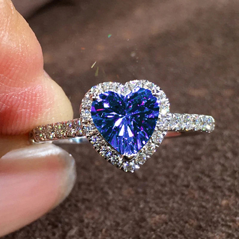 Bague de Fiançailles Cœur Éblouissant