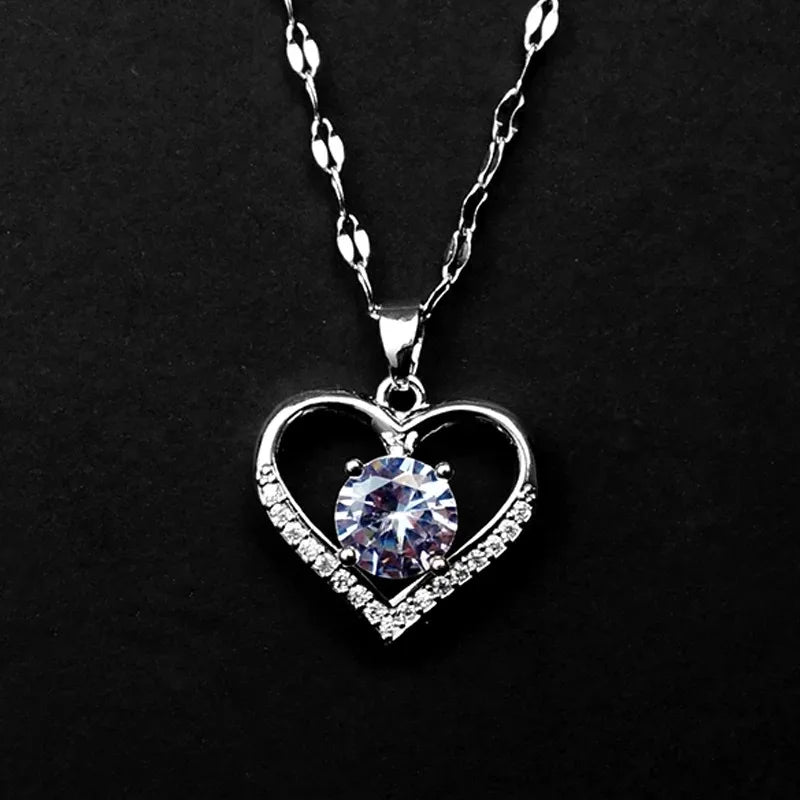 Collier Cœur Scintillant