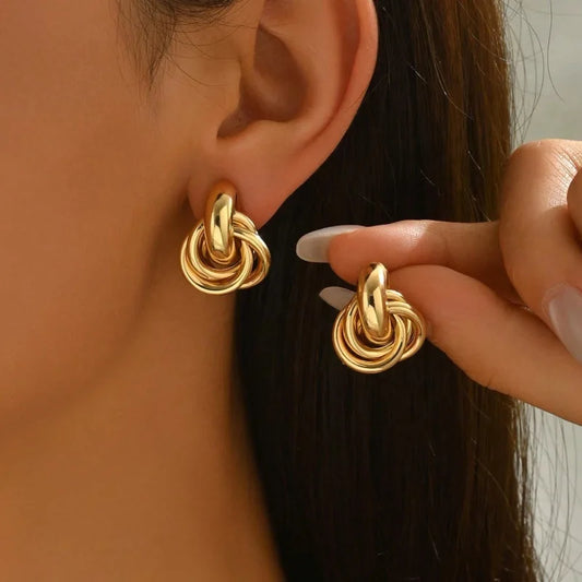 Boucles d'Oreilles Créoles & Torsadées