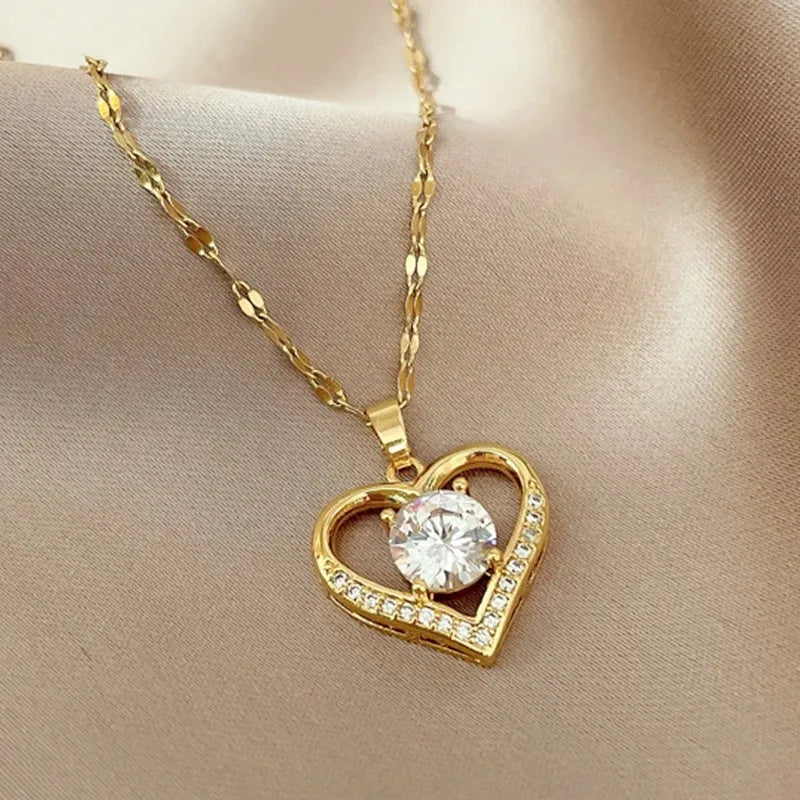 Collier Cœur Scintillant