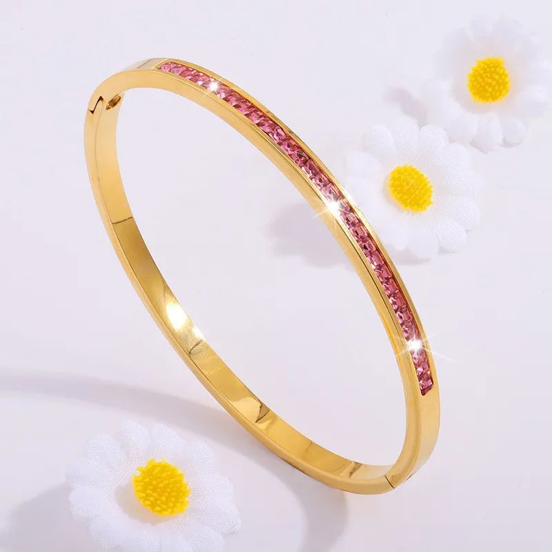 Ensemble de Bracelets Joncs ZAKOL & Zircon