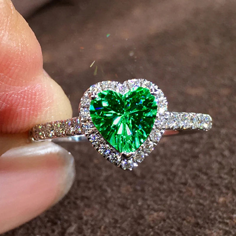 Bague de Fiançailles Cœur Éblouissant