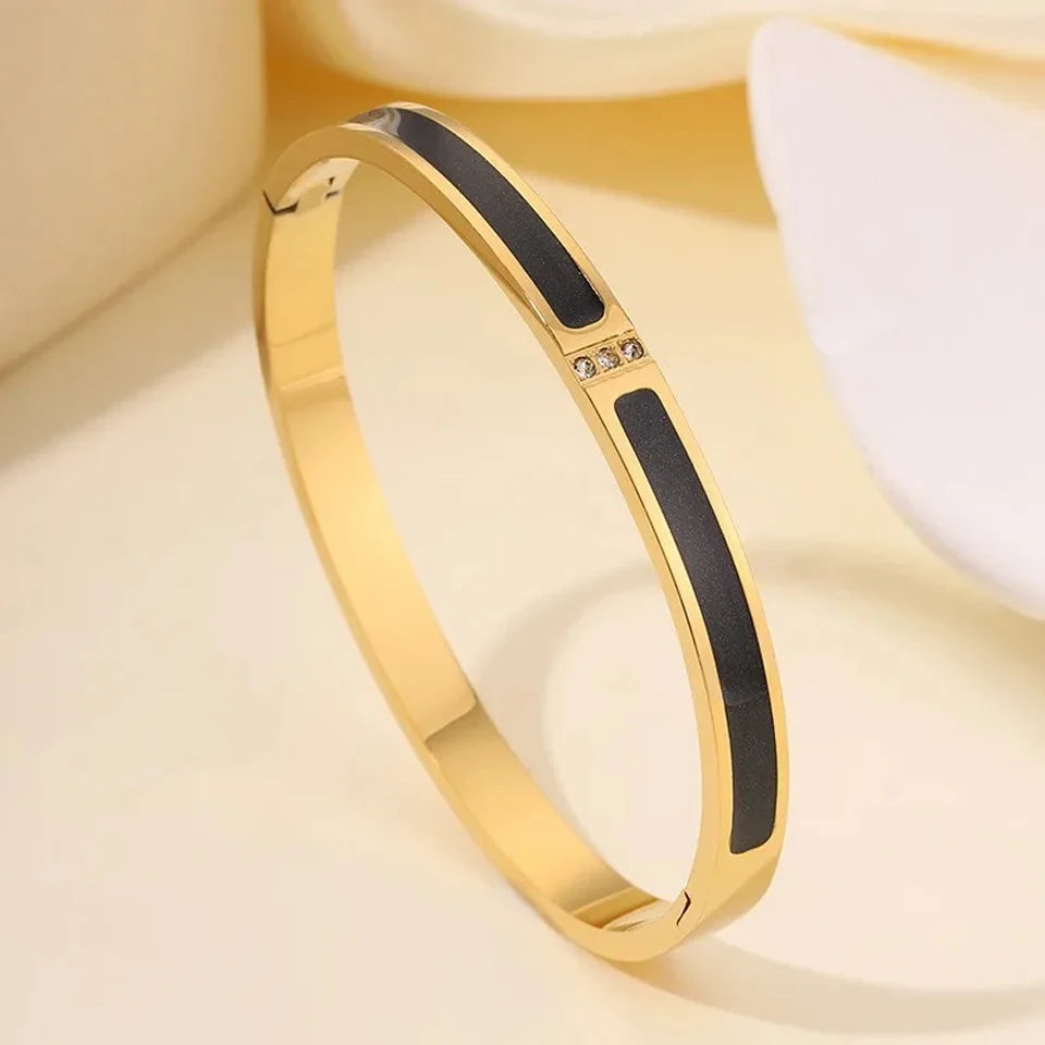 Ensemble de Bracelets Joncs ZAKOL & Zircon