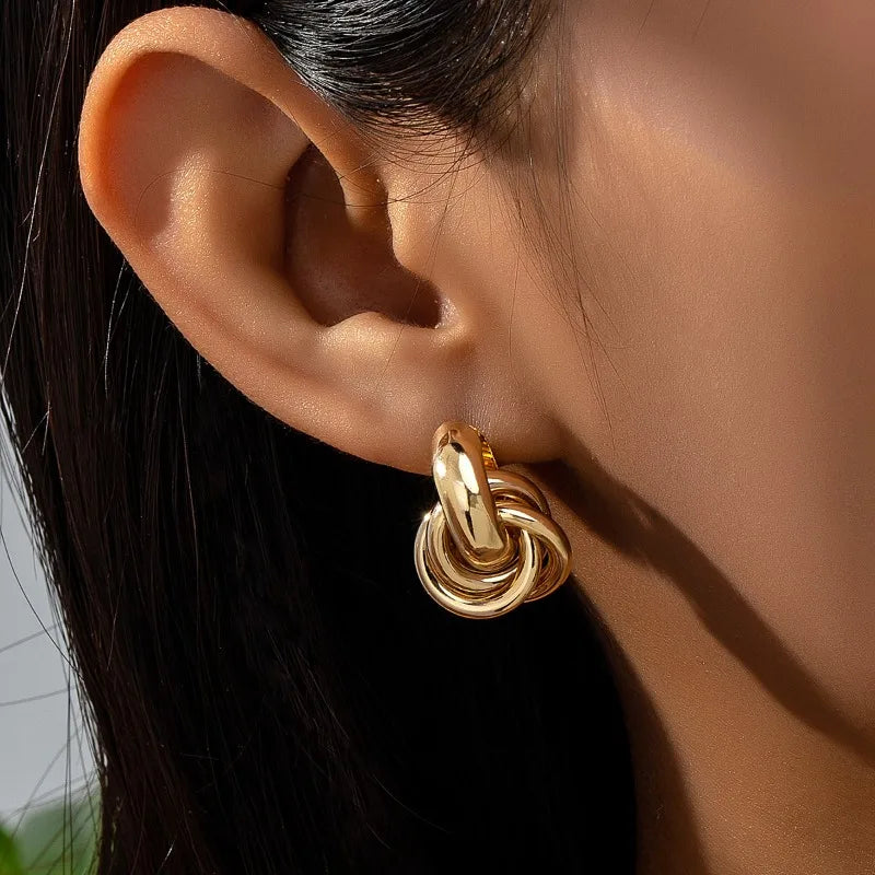 Boucles d'Oreilles Créoles & Torsadées
