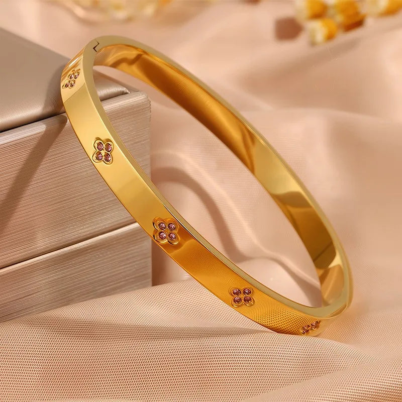 Ensemble de Bracelets Joncs ZAKOL & Zircon