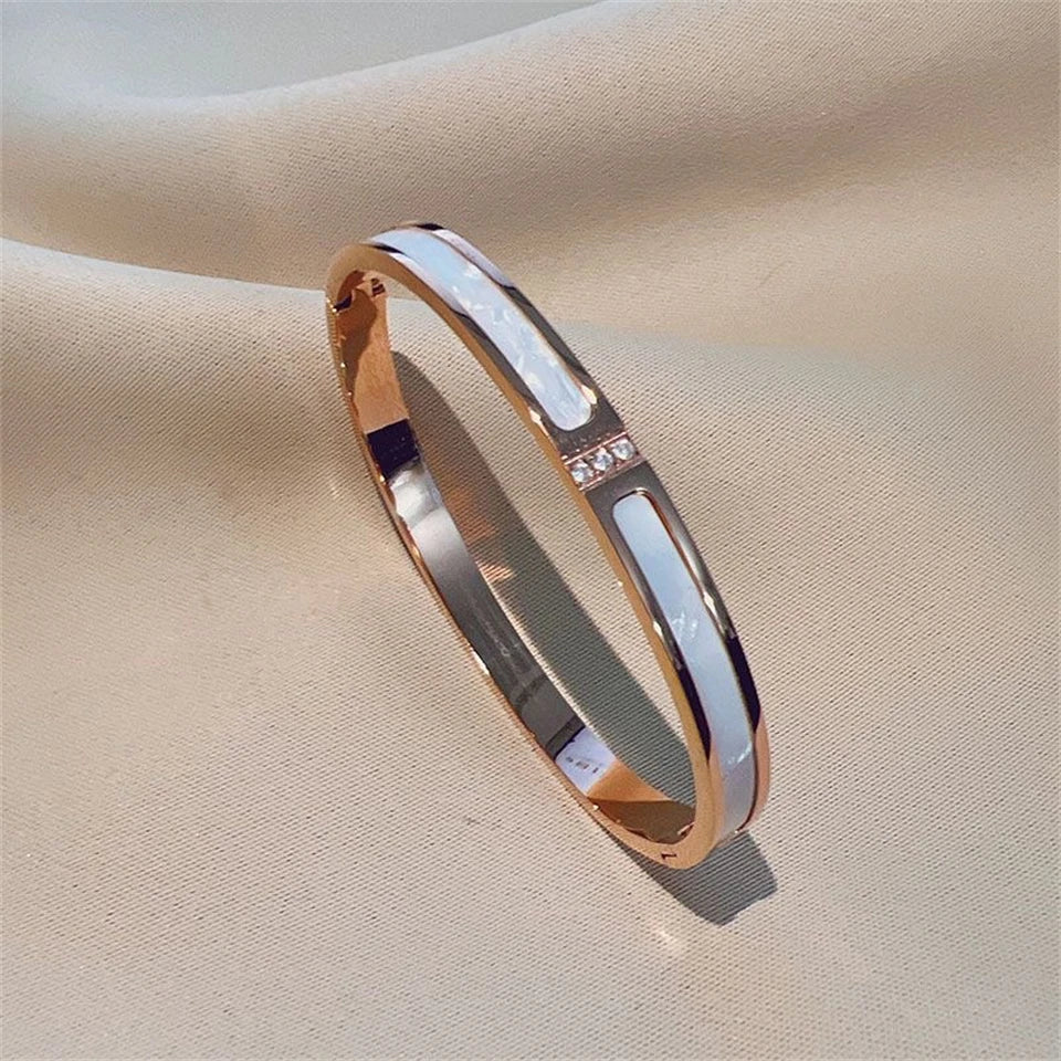 Ensemble de Bracelets Joncs ZAKOL & Zircon