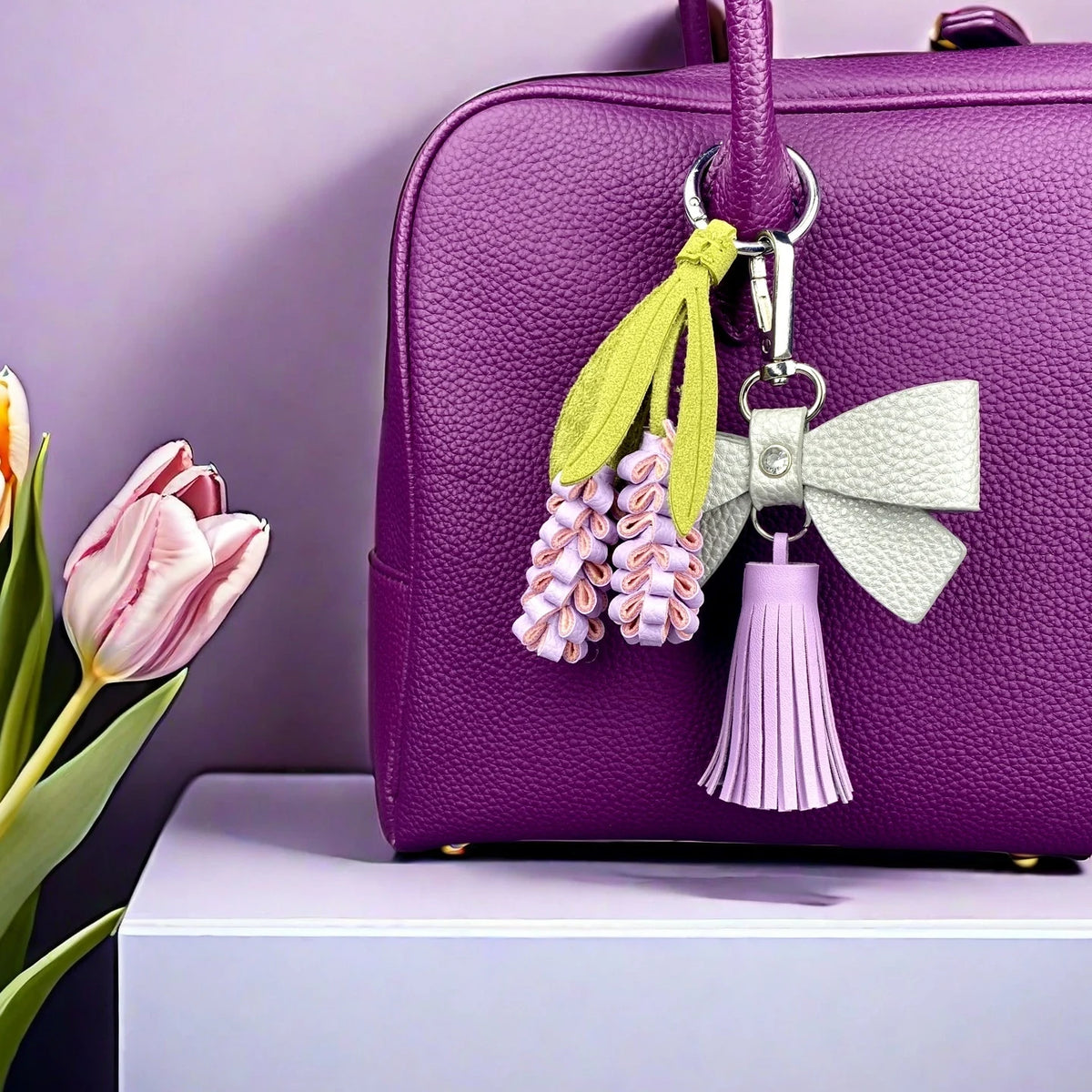 Porte-Clés de Sac Floraux