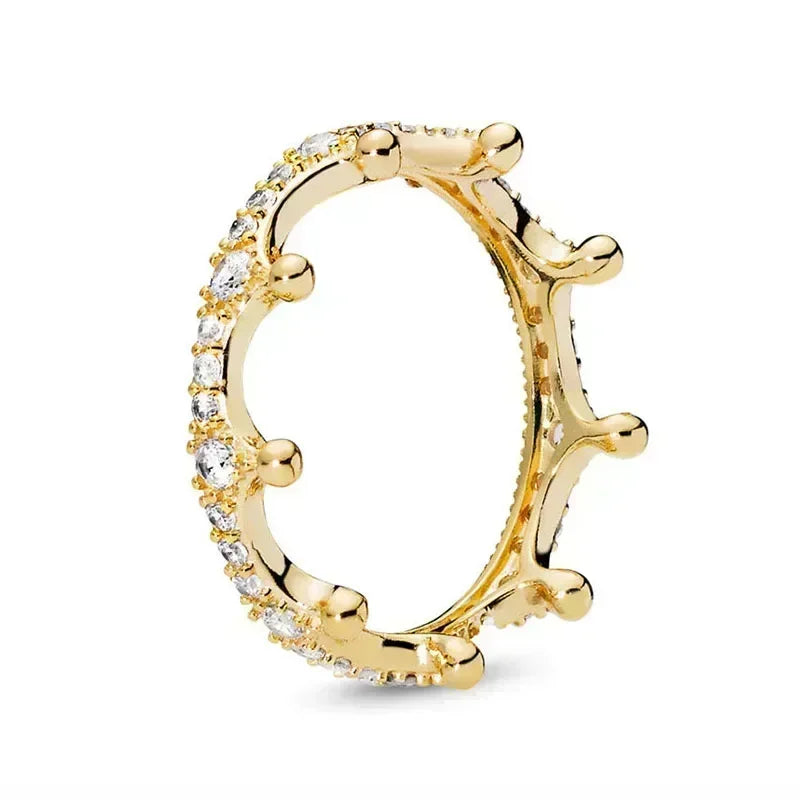 Bague Double Cœur Scintillant