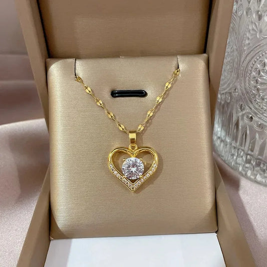 Collier Cœur Scintillant