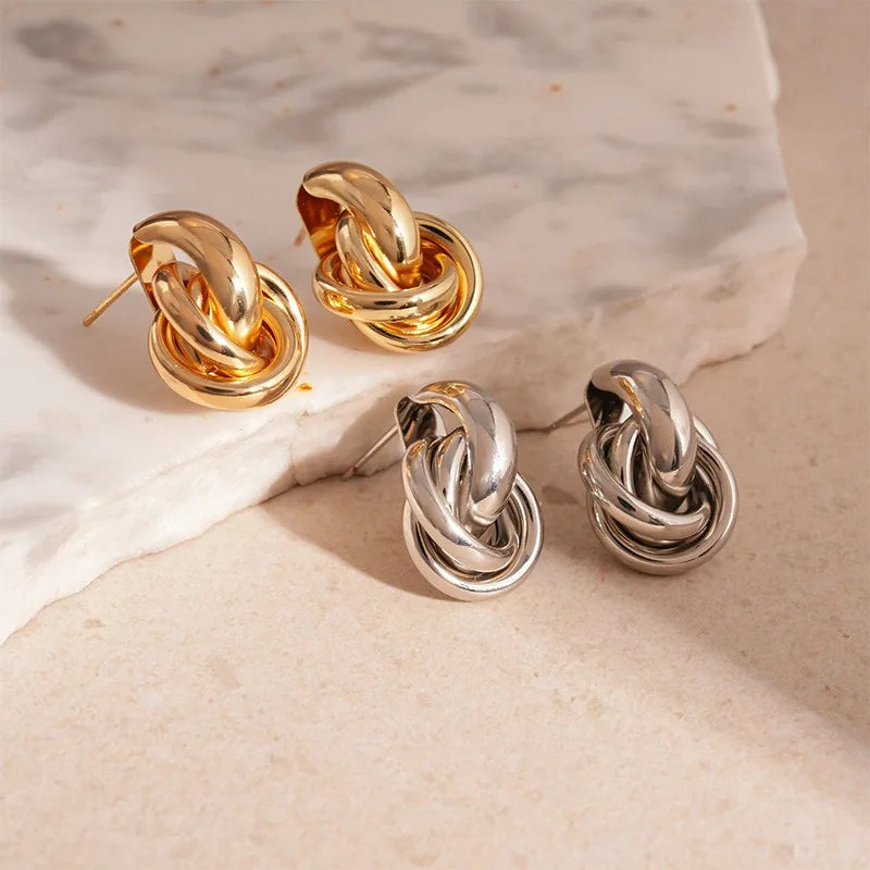 Boucles d'Oreilles Créoles & Torsadées