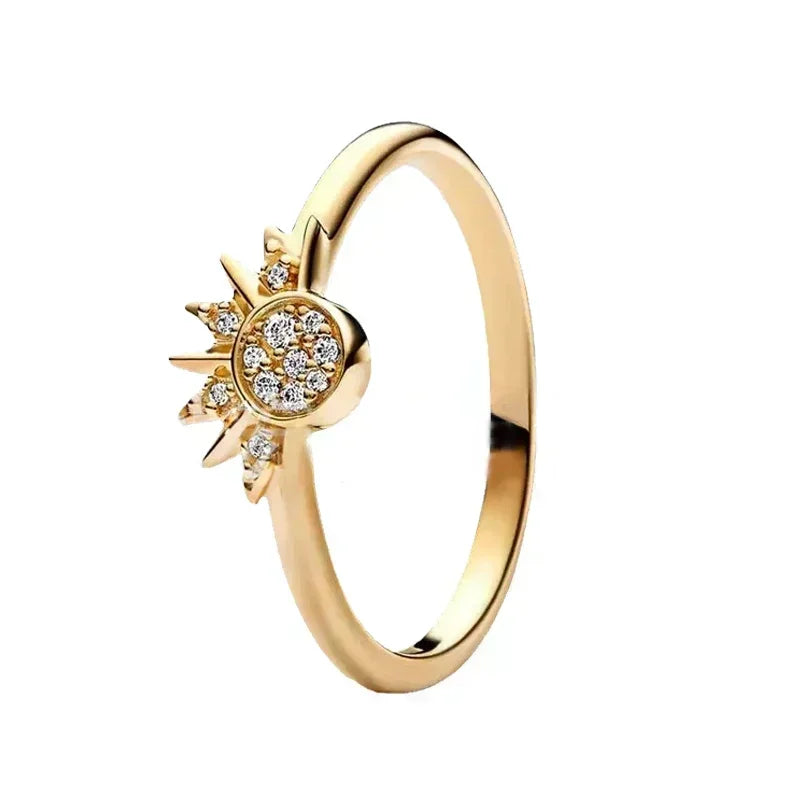 Bague Double Cœur Scintillant